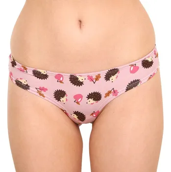 Kalhotky Veselé dámské kalhotky brazilky Dedoles Ježek (D-W-UN-BL-C-C-096) XXL Možnost vrácení zboží ZDARMA do 120 dnů!