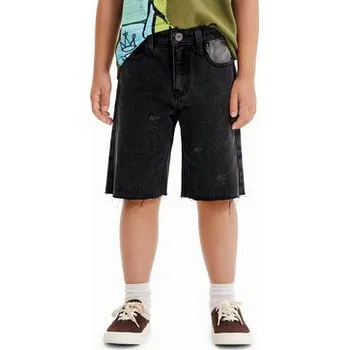 Dámské kraťasy Desigual Džínové šortky 23SBDD01 Černá Regular Fit 5_6Y