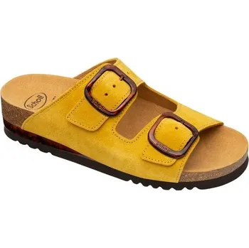 Dámské pantofle obuv Scholl ILARY 2 STRAPS žluté zdravotní pantofle