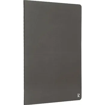 Zápisník Dvojbalení deníku s kamenným papírem velikosti A5 Karst®, šedá