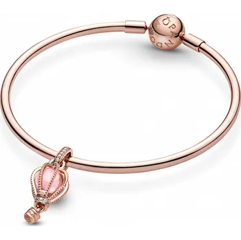 Náramek PANDORA pozlacený náramek Sparkling Pink Hot Air Balloon 587132+789434C01-21