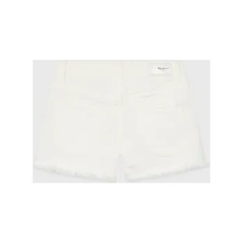 Pepe Jeans Džínové šortky Patty Short PG800783TR0 Bílá Regular Fit 14Y