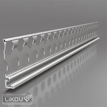 Stavební profil LIKOV Lišta ukončovací s PVC hranou CATNIC PZE-UC pro omítky tl. 10mm délka 3m