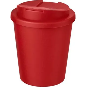 Termohrnek Termo hrnek Americano Espresso® 250 ml s uzávěrem odolným proti rozlití, transparentní červená