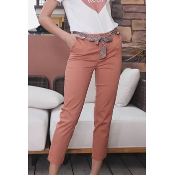 Dámské kalhoty Kalhoty 7/8 Sarah John Paris Ch351 barva: oranžová-cihlová, velikost: M