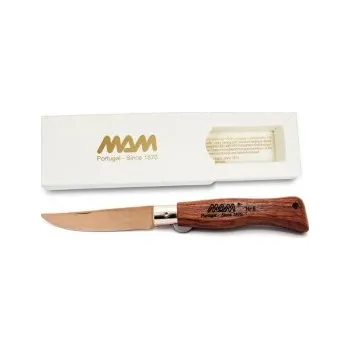 kapesní nůž MAM zavírací nůž Douro 5000, bronze titanium - bubinga, 7,5 cm, s pojistkou