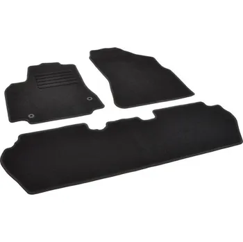 autokoberec Autokoberce textilní přesné černé / černé obšití - Citroën Berlingo II (Typ B9) (2008-2018) 5-sedadel