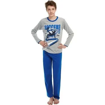 Chlapecké pyžamo Calvi Pyžamo chlapecké dlouhé 547 modré Barva: Modrá, Velikost: 140