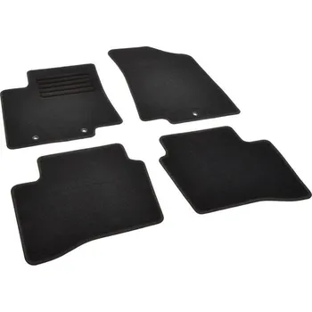 autokoberec Autokoberce textilní přesné černé / černé obšití - Kia Rio III (Typ UB) (2011-2017) 5-sedadel