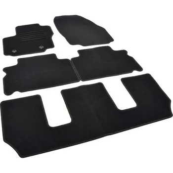 autokoberec Autokoberce textilní přesné černé / černé obšití - Ford S-Max I (2006-2012) 7-sedadel