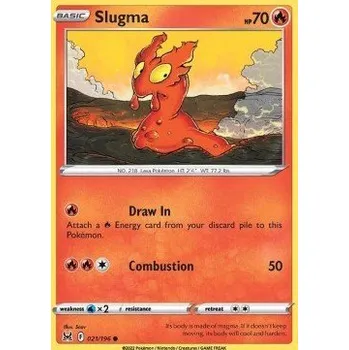 Sběratelská karetní hra Pokémon karta Slugma 021/196 - Lost Origin