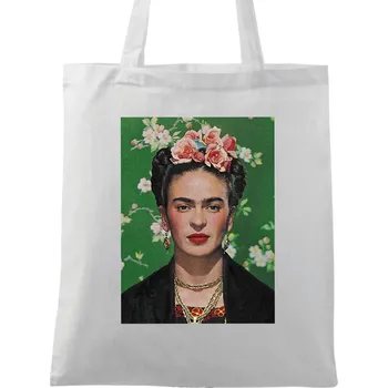 Bavlněná taška Frida Kahlo (Barva: Bílá)