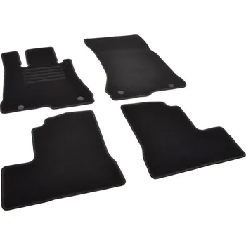 autokoberec Autokoberce textilní přesné černé / černé obšití - Mercedes-Benz S-Klasse (Typ W221) (2005-2013) 5-sedadel