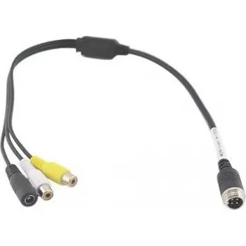 Couvací kamera Redukce mezi monitor a kameru 4PIN / RCA / DC samec-samice, RCA-M12 M