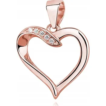 Náhrdelník Lafira stříbrný přívěsek srdce Kyle Rose Z1174C_RG (náhrdelník)