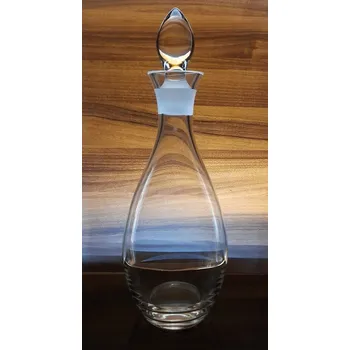 Lahev na víno 1l ručně foukaná