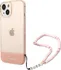 Pouzdro na mobilní telefon Guess Camera Outline Translucent pro Apple iPhone 14 Plus růžové s poutkem