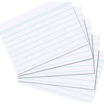 Kartotéční lístek Herlitz Poznámkové karty do kartotéky 100 ks bílé A7