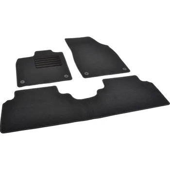 autokoberec Autokoberce textilní přesné černé / černé obšití - Volkswagen ID.3 (Typ E1) (2019-2023) 5-sedadel