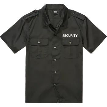 Pánská košile Košile Security US Shirt Short Sleeve černá 3XL