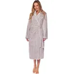 L & L Dámský dlouhý župan 2208 KRISTI šedý Barva: šedá, Velikost: XXL