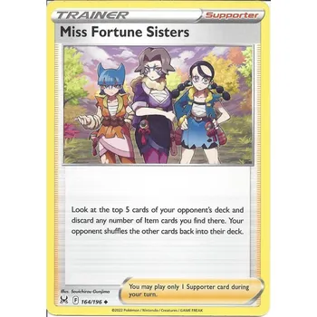 Sběratelská karetní hra Pokémon karta Miss Fortune Sisters 164/196 - Lost Origin