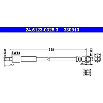 Brzdová hadice Brzdová hadice ATE 24.5123-0328.3