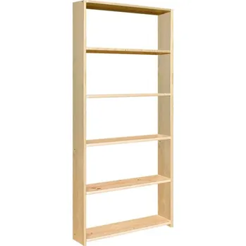 regál dřevěný regál z masivního dřeva borovice Regál 5 hloubka 30 cm jandr