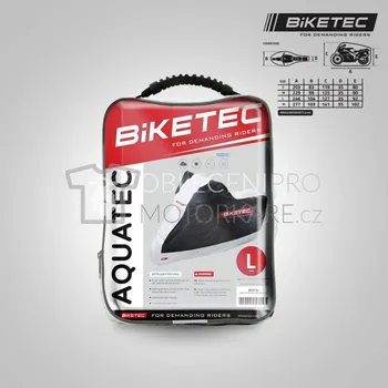 Plachta na motorové vozidlo Moto plachta Biketec Aquatec vel L