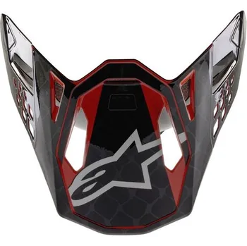 Helma na motorku kšilt pro přilby SUPERTECH S-M10 2020 limitovaná edice SX SAN DIEGO, ALPINESTARS (černá/šedá/červená)