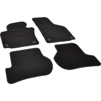 autokoberec Autokoberce textilní přesné černé / černé obšití - Škoda Octavia II (Typ 1Z) Scout (2004-2013) 4x oválná fixace 5-sedadel