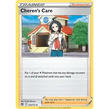 Karetní hra Cheren's Care - 134/172 - Brilliant Stars Typ karty: Non-Holo