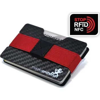 Peněženka MakakaOnTheRun Karbonová slim RFID peněženka na karty