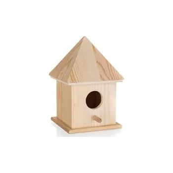 Hnízdní budka HOME DECOR Ptačí budka dřevěná 10,4 x 10,4 x 15,5 cm