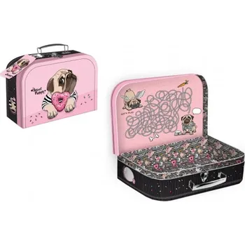 Školní kufřík Školní papírový kufřík 25 x 18 x 9 cm Sweet Puggy