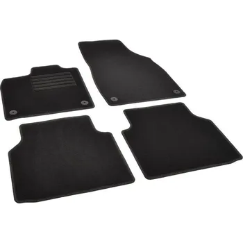 autokoberec Autokoberce textilní přesné černé / černé obšití - Volkswagen ID.4 (Typ E2) (2020-2023) 5-sedadel