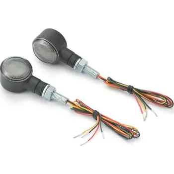 Osvětlení pro motocykl LED blinkry zadní (+koncová+brzdová světla) SOL-W kouřové (sada 2 ks), Daytona