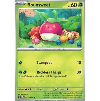 Sběratelská karetní hra Pokémon OBF 016/197 Bounsweet - Obsidian Flames Stav: Near Mint, Verze: NORMAL