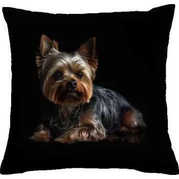 Pánská móda Polštář bavlněný s potiskem Ležící Yorkšír