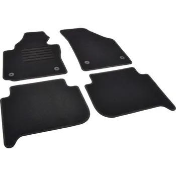 autokoberec Autokoberce textilní přesné černé / černé obšití - Volkswagen Touran I (Typ 1T) (2003-2015) 5-sedadel