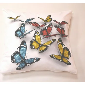 Povlak na polštářek 3D povláček na polštářek APEX - Motýli - Povláček na polštářek