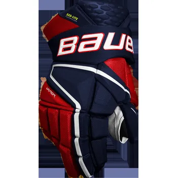 Chránič rukou Hokejové rukavice Bauer Vapor Hyperlite Navy/Red/White Senior 15 palců