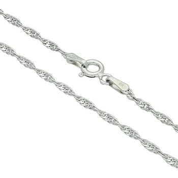 Řetízek Goldstore Stříbrný rhodiovaný řetízek Váha: 2.47 g, Délka: 45 cm