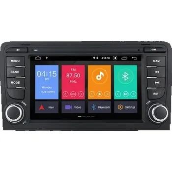GPS navigace Android 12 GPS multimedia pro vozy Audi A3 8P 2003-2011 S3 RS3 Sportback Multimédia RDS GPS