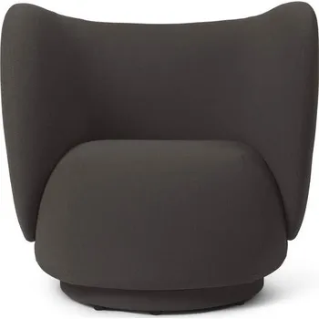 Křeslo Ferm Living Lounge chair Rico Grain, chocolate