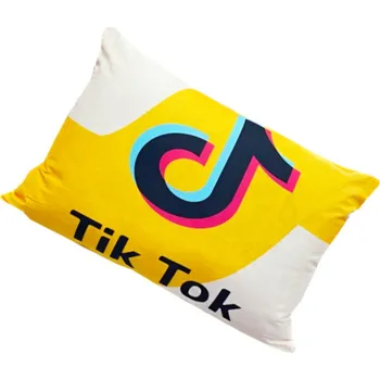 Povlak na dekorativní polštářek Numberoplus Povlak na polštář 40x60cm Tik tok - Žlutobíla