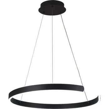 Ledshopik Závěsné stmívatelné LED svítidlo MOON | 70W | Ø60cm | CCT 3000-6500K | 4800lm | černé |