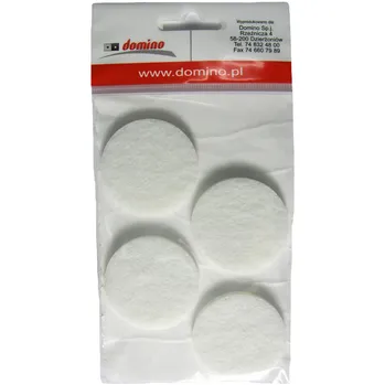 Podložka pod nábytek DOMINO Filcová podložka U Filc fi50 - 4ks. bílá