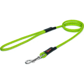 Vodítko pro psa Tamer Lanové vodítko KLASIK | Střední pes | Zelené s černým proužkem - 451 Délka: 145 cm