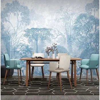 Fototapeta Solution Media 3D tapety - Kreslený les 420cm(Š) x 260cm(V) 1 - Voděodolné plátno - Textilní tapeta omyvatelná - 250g/m2